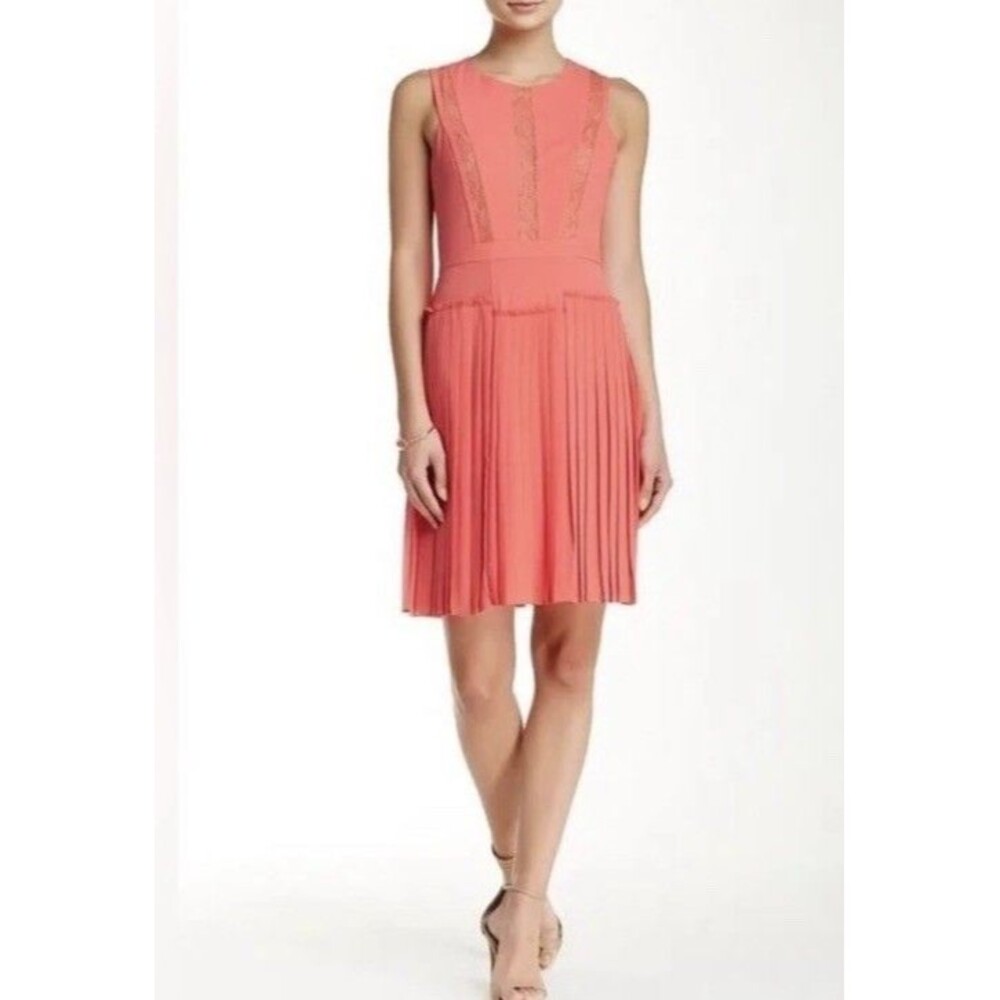 BCBG MaxAzria FAYTHE LACE TRIM DRESS Ambrosia SIZE 4 Hoco Dance Wedding Date